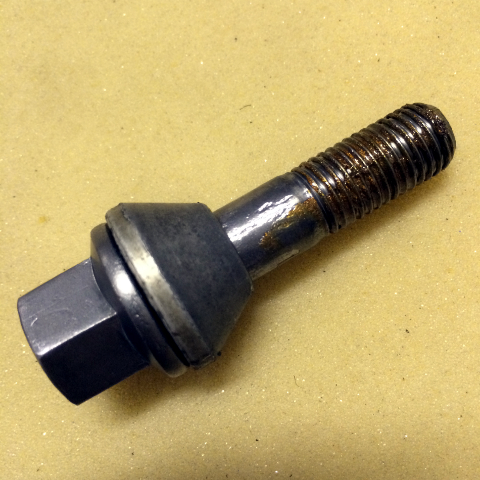 Rear Wheel Mounting Bolt With Copper Anti-Seize